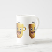 朝 ボーンチャイナマグカップ (正面右)