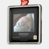 朝 メタルオーナメント (左)