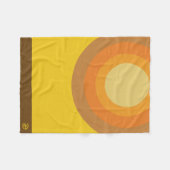 朝、昼、夜（正午） – 毛布 フリースブランケット (正面(横))