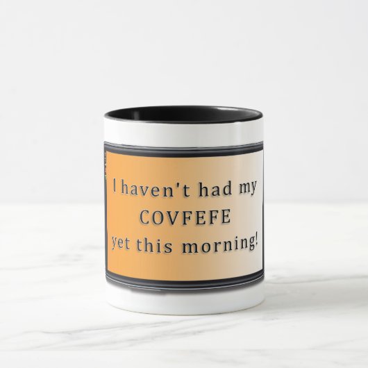 朝Covfefe マグカップ (中央)