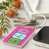 期別テーブル名のキーリング キーホルダー (正面右)