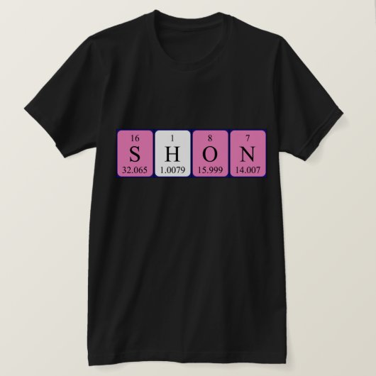 期別テーブル名のシャツを表示 Tシャツ (デザイン正面)