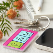 期別テーブル名キーリング キーホルダー (正面右)