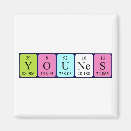 期別テーブル名マグネット マグネット (正面)