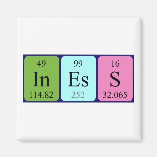 期別テーブル名マグネット マグネット (正面)