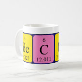 期別テーブル名magのベック コーヒーマグカップ (正面左)