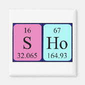 期別表名磁石を表示 マグネット (正面)