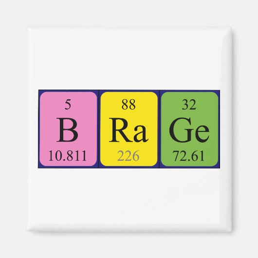 期別表名磁石 マグネット (正面)