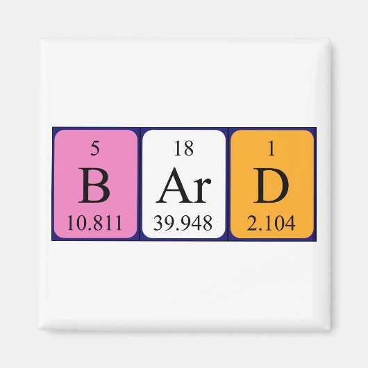 期別表名磁石 マグネット (正面)