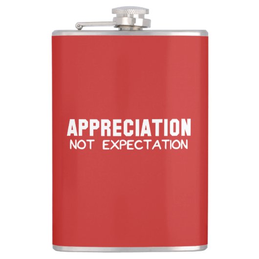 期待しない感謝 フラスク (正面)
