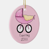 期待しますオーナメント(ピンク)を セラミックオーナメント (右)