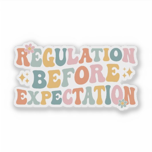 期待する前の規制 シール (正面)