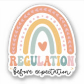 期待する前の調節SPED先生 シール (正面)