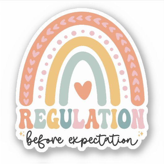 期待する前の調節SPED先生 シール (正面)