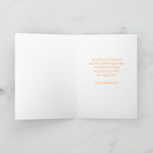 期待に応える緑の黄色い花 カード (内部)