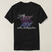 期待のクロス・ライフでハレルヤを歌う Tシャツ (デザイン正面)