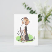 期待の子犬 ポストカード (スタンド正面)