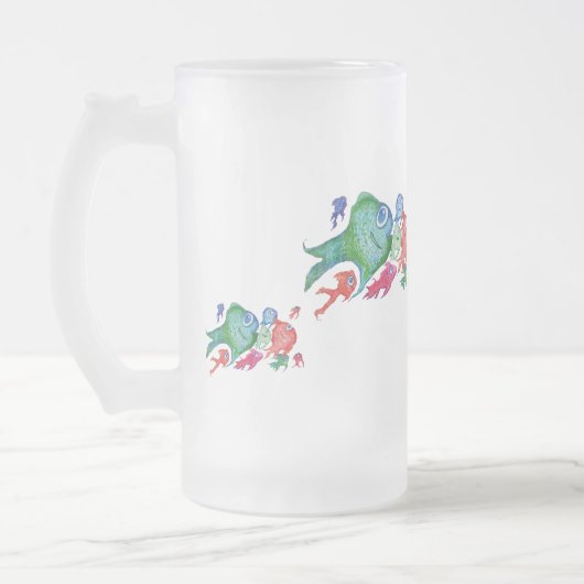 期待の魚たち フロストグラスビールジョッキ (左)
