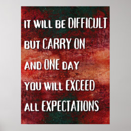 期待を上回るやる気を起こさせる- ポスター