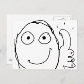 期待を上回る ポストカード (正面/裏面)