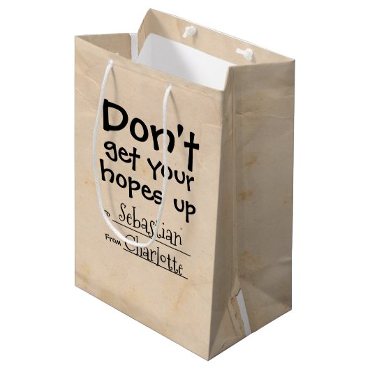 期待を裏切るなパーソナライズされた ミディアムペーパーバッグ