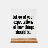 期待アクリル記号 アクリルサイン (正面)