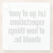 期待ガラスのコースター ガラスコースター (裏面)