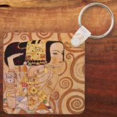 期待クリムトヴィンテージビクトリアンアールヌーボー キーホルダー (裏面)