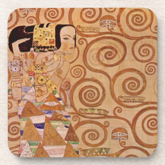 期待クリムトヴィンテージビクトリアンアールヌーボー コースター (正面)