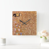 期待クリムトヴィンテージビクトリアンアールヌーボー スクエア壁時計 (ホーム)