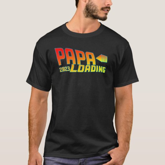 期待パパのためのPapa 2023ロードアイディア Tシャツ (正面)