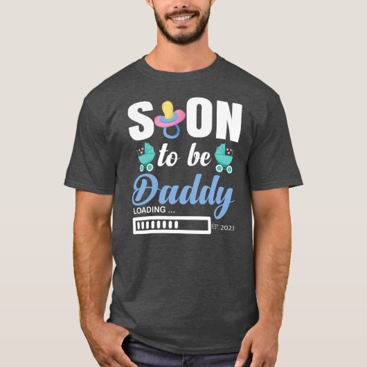 期待パパ2023妊産婦2023 Tシャツ (正面)