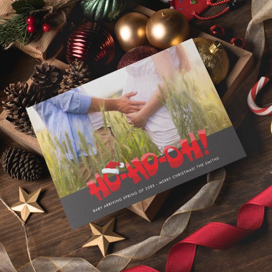 期待ベビーカップル写真クリスマスホーああ シーズンカード