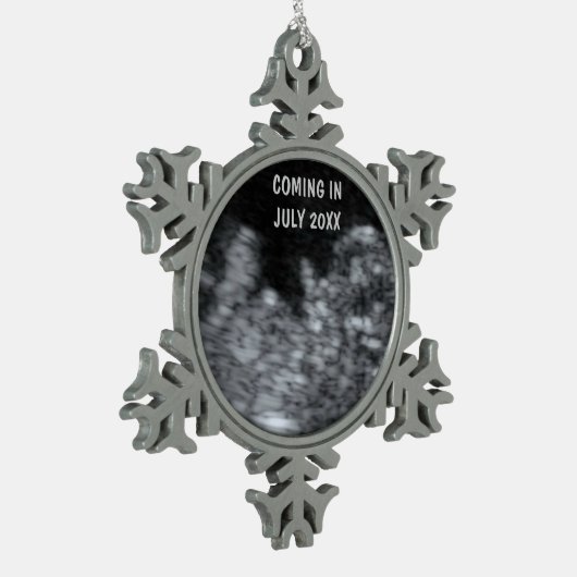 期待ベビークリスマスキープサク スノーフレークピューターオーナメント (左)