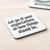 期待懸命プラスチックコースター コースター (左側)