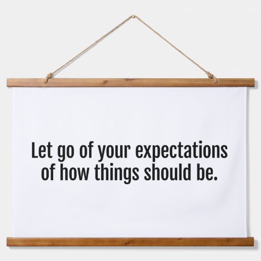 期待木材トップウォールタペストリー 吊り下げ型タペストリー (正面)