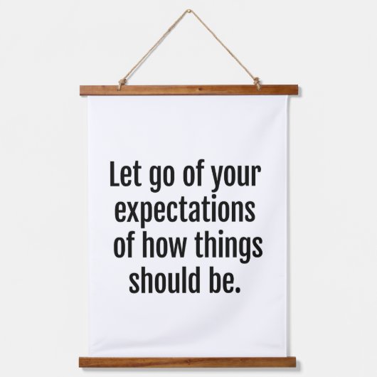 期待木材トップウォールタペストリー 吊り下げ型タペストリー (正面)