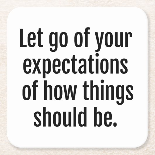 期待紙コースター スクエアペーパーコースター (正面)