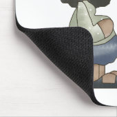 期待 – アフリカ系アメリカ人の母とコウノトリ マウスパッド (コーナー)