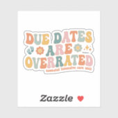 期日が過多Groovy NICU Neonatalナース シール (シート)