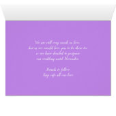 期日の変更アネモネ紫結婚の延期 (内部横(下))