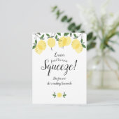 期日の変更ブライダルシャワー延期カード 案内ポストカード (スタンド正面)