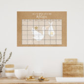 期日カレンダーKraft赤ちゃんシャワーゲームを推測 ポスター (キッチン)