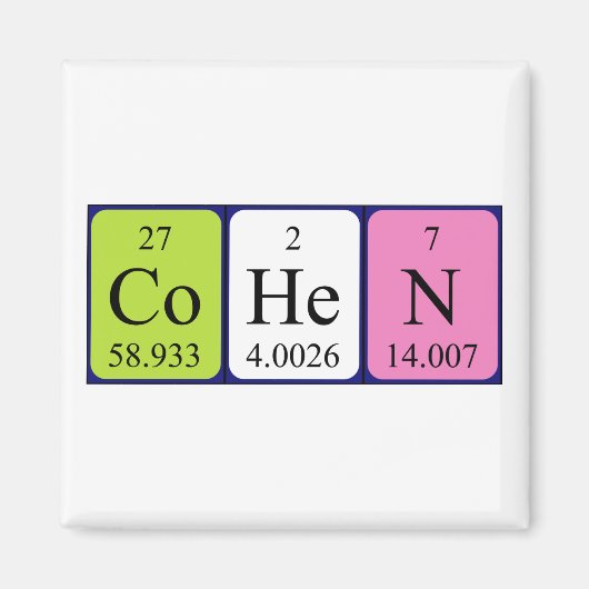 期日間表名磁石 マグネット (正面)