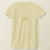 ...期生+名言入りゴールドデザイン Tシャツ (レイダウン裏面)