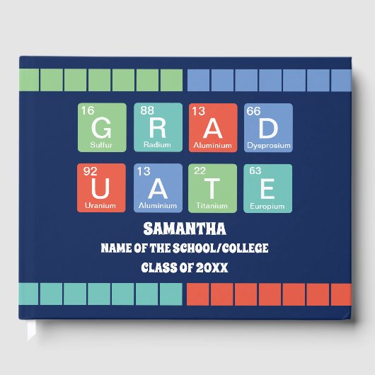 期間表要素卒業パーティ ゲストブック (正面)