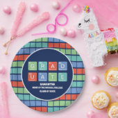 期間表要素卒業パーティ ペーパープレート (パーティー)