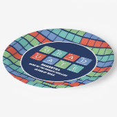 期間表要素卒業パーティ ペーパープレート (アングル)