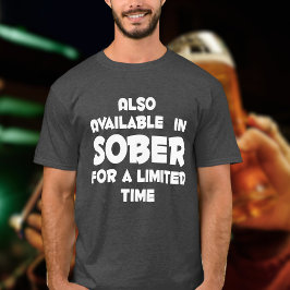 期間限定クルーズでSOBERで利用可能おもしろい Tシャツ