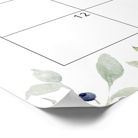 期限のカレンダーのポスターを待つことができる ポスター (角)